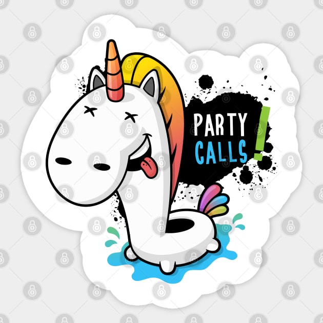 Party Calls Sticker by zoljo